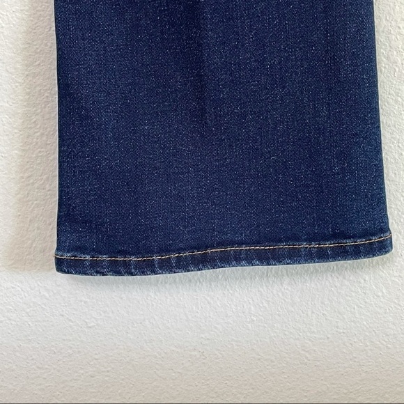 L'Agence Lenna Cropped Baby Flare Mid Rise Denim Dark Wash Jean Size 23 - Picture 9 of 15